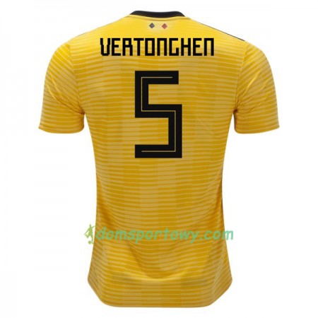 Koszulka Belgia Vertonghen 5 Wyjazdowe Koszulki Piłkarskie Mistrzostwa Świata 2018